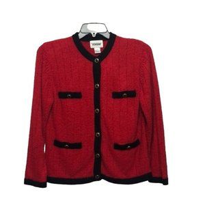 Designers orignals studio red knit sweater size S.